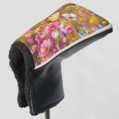 Rosa Wilde Blume Gelber Lavendel 2025 Golf Headcover (3/4 Vorderseite)