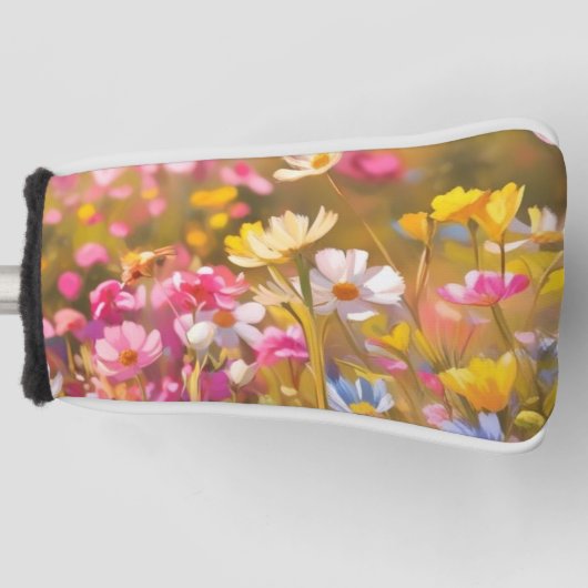 Rosa Wilde Blume Gelber Lavendel 2025 Golf Headcover (Vorderseite)