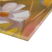 Rosa Wilde Blume Gelber Lavendel 2025 Schneidebrett (Ecke)