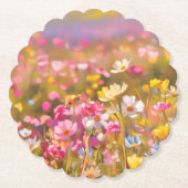 Rosa Wilde Blume Gelber Lavendel 2025 Untersetzer (Vorderseite)