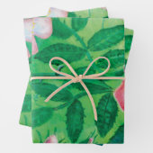 Rosa Wilde Rose Blume Geschenkpapier Set (Beispiel)