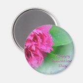 Rosa wilde Rose Magnet (Vorderseite/Rückseite)