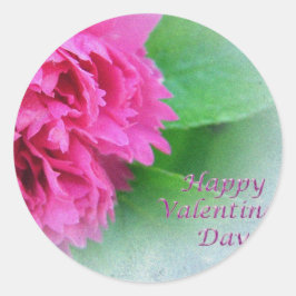 Rosa wilde Rose Runder Aufkleber