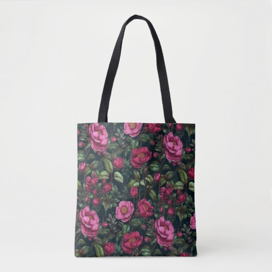 Rosa Wilde Rose Tasche (Vorderseite)