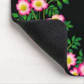 Rosa wilde Rosen Mousepad (Ecke)