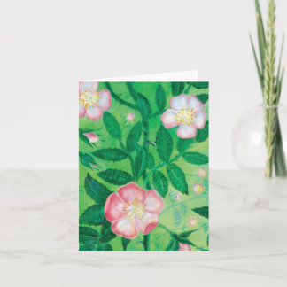 Rosa Wilde Rosenblüten Geheimnisvoller Garten Karte