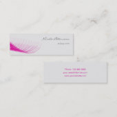 Rosa Wimper-Maskenbildner Mini Visitenkarte (Vorne/Hinten)