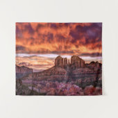 Rosa Winde Wandteppich (Vorderseite (Horizontal))