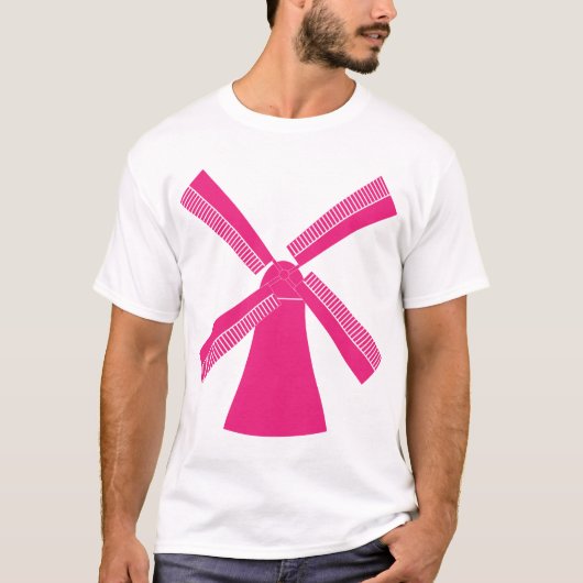 Rosa Windmühle T-Shirt (Vorderseite)
