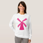Rosa Windmühle T-Shirt (Vorne ganz)