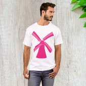 Rosa Windmühle T-Shirt