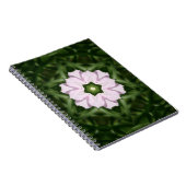 Rosa Wine Cup Symmetrie Notizblock (Rechte Seite)