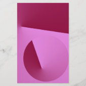 rosa Winkel Briefpapier (Vorderseite)