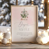 Rosa Winter Baby es ist kalt vor der Windelraffle Poster