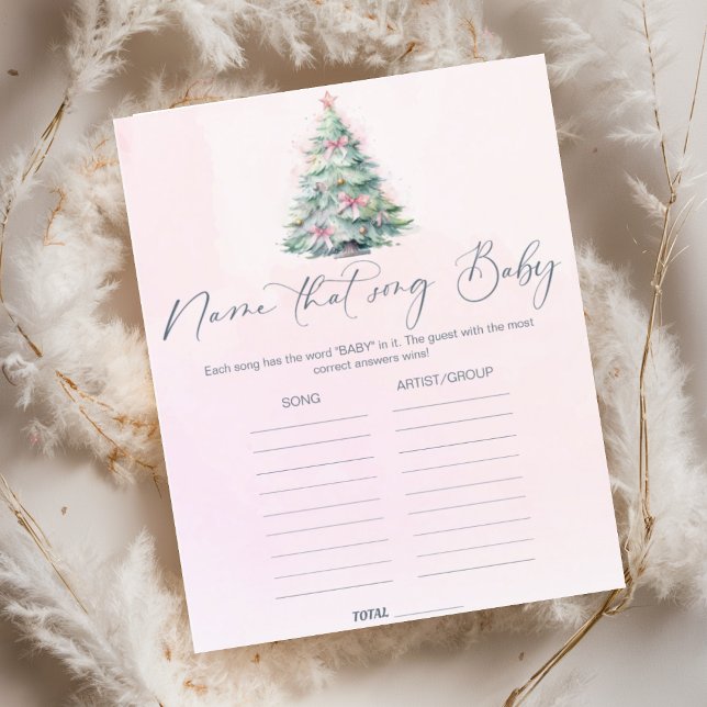 Rosa Winter Name des Liedes Baby Dusche Spiel (Von Creator hochgeladen)