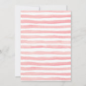 Rosa Winter-ONEderland-Schnee Geburtstagsluke Einladung (Rückseite)