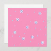 Rosa Winterschneeflocken (Vorne/Hinten)