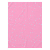 Rosa Winterschneeflocken Tischdecke (Vorderseite)