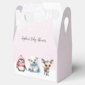 Rosa Winterschneekalte Außendusche Geschenkschachtel (Geöffnet)