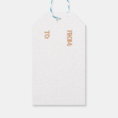 Rosa Winterurlaub Süßwarenbär Geschenkanhänger (Rückseite)