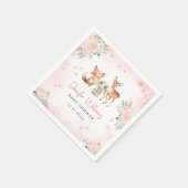 Rosa Winterwald Mädchen Duschpapierserviette Serviette (Ecke)