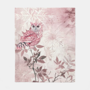 Rosa Winterwald moderne Baby Fleecedecke
