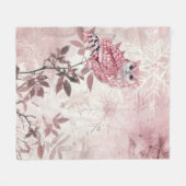 Rosa Winterwald moderne Baby Fleecedecke (Vorderseite (Horizontal))