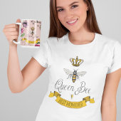 Rosa Wir Liebe Sie Queen Bee und Blume Foto Kaffeetasse