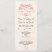 Rosa Wirbel auf dem Programm für Hochzeitsfeiern m (Vorderseite)