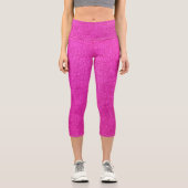 Rosa Wirbel Capri Leggings (Vorderseite)