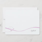 Rosa Wirbel Einladung (Rückseite)