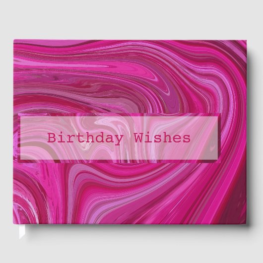 Rosa Wirbel Gästebuch (Vorderseite)