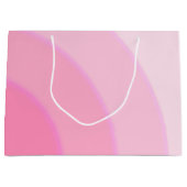 Rosa Wirbel Geschenktasche Große Geschenktüte (Vorderseite)