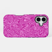 Rosa Wirbel iPhone 16 Hülle (Rückseite (Horizontal))