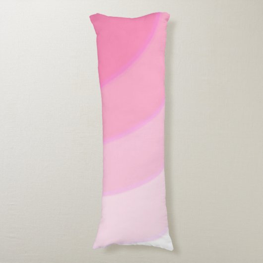 Rosa Wirbel Kissen (Vorderseite Vertikal)