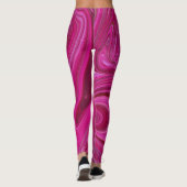 Rosa Wirbel Leggings (Rückseite)