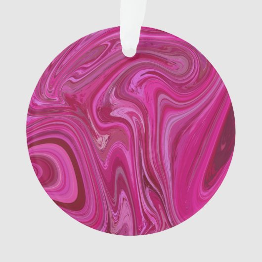 Rosa Wirbel Ornament (Vorderseite)