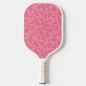 Rosa Wirbel Pickleball Paddel Schläger (Rückseite)