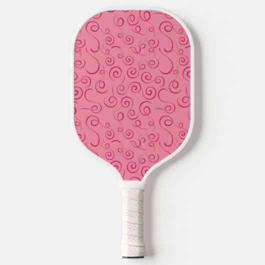 Rosa Wirbel Pickleball Paddel Schläger (Vorderseite)