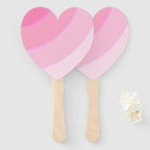 Rosa Wirbel Set der Fans Fächer (Vorne und Hinten)