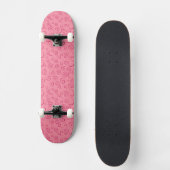 Rosa Wirbel Skateboard (Vorderseite)