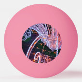 Rosa Wirbel Tischtennisball (Rückseite)