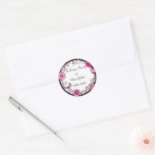 Rosa Wirble Blume, anpassbare Aufkleber für Beilei (Umschlag)