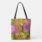 Rosa Wirble Tasche (Rückseite)