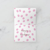Rosa Wirbler Kuchen mit Sprinklen Karte (Innenseite)