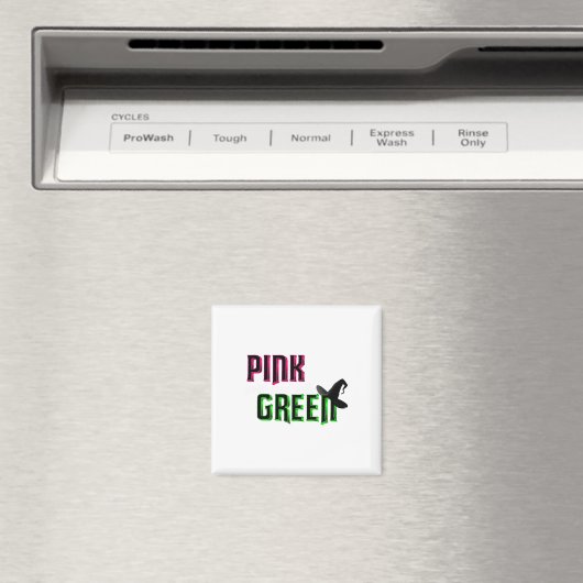 Rosa wird gut mit Grün Magnet (In Situ (Geschirrspüler))