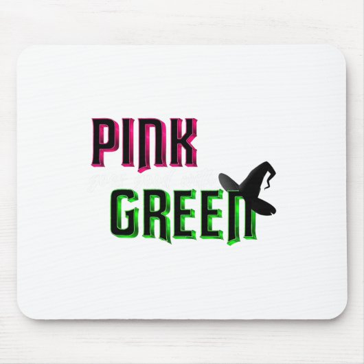 Rosa wird gut mit Grün Mousepad (Vorne)