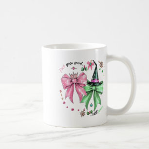 Rosa wird gut mit grünem Funny Halloween Wo Kaffeetasse