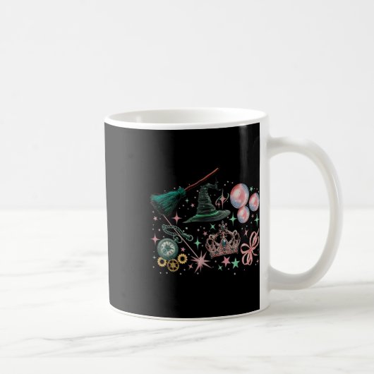 Rosa wird gut mit grünem Funny Halloween Wo Kaffeetasse (Rechts)