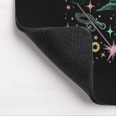 Rosa wird gut mit grünem Funny Halloween Wo Mousepad (Ecke)